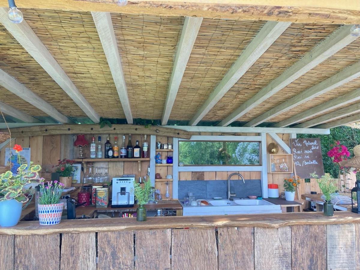 Tente Bivouac Option Bain Chauffee Au Bois Idrac-Respailles Exterior photo